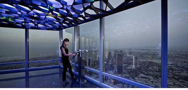 Dubai Mall with Burj Khalifa and Fountain Show