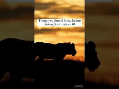 Things you should know before visiting South Africa!
