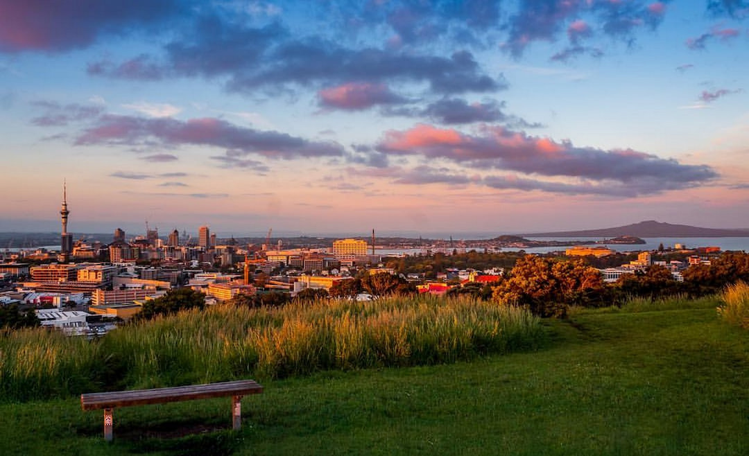 Watch the sunset from Mt Eden