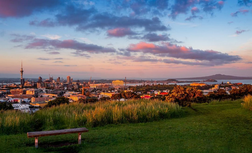 Watch the sunset from Mt Eden