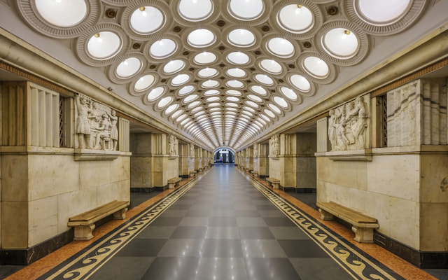 Explore the Opulent Metro System of Moscow