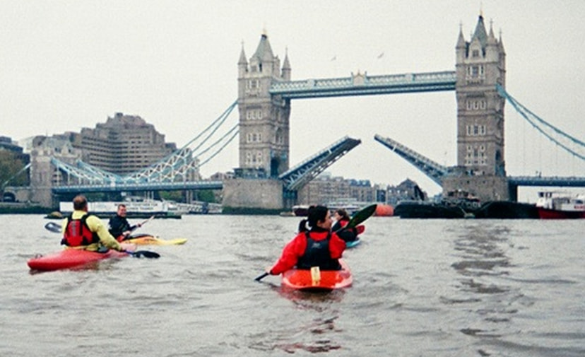 Kayaking on the Thames