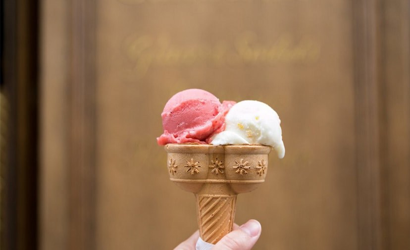 Persian ice cream at Berthilion