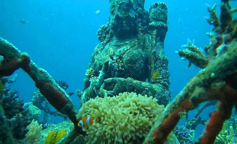 Under Water Hindu Temple