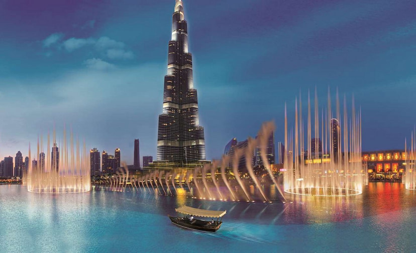 Enjoy Lake Ride at Dubai Fountain